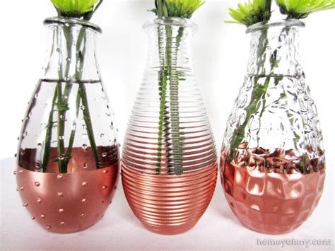 Diy Copper Dipped Vases Homey Oh My