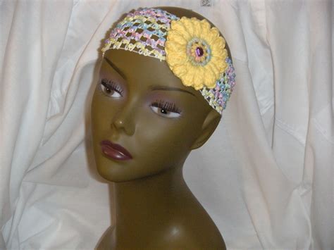 Headband With Crochet Flower Crochet Flowers Crochet Look What I Made