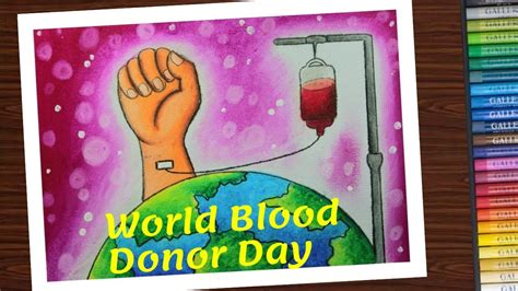 World Blood Donor Day Drawing Poster Drawing On World Blood Donor Day