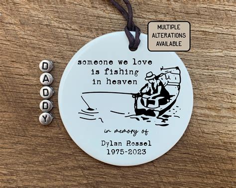 Memorial Gone Fishing In Heaven Someone I Love Is Fishing In Etsy