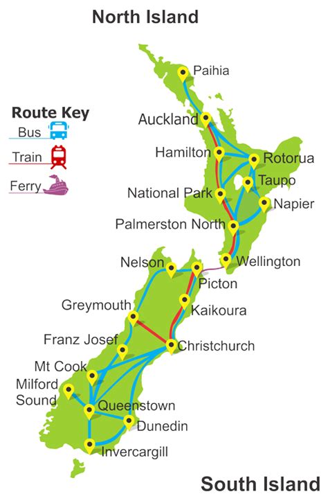 New Zealand Rail Bus Ferry Travel | New Zealand Train Rail Bus Coach ...