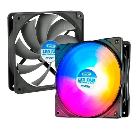 Cooler Fan Knup Mm Leds Coloridos Kabum