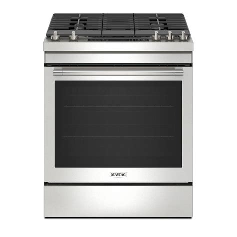 Maytag Slide In Gas Range With Air Fry And True Convection Oven In Fingerprint Resistant S