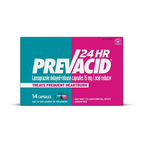 Prevacid 24hr Lansoprazole Delayed Release Capsules 15 Mg Acid Reducer Clinically Proven