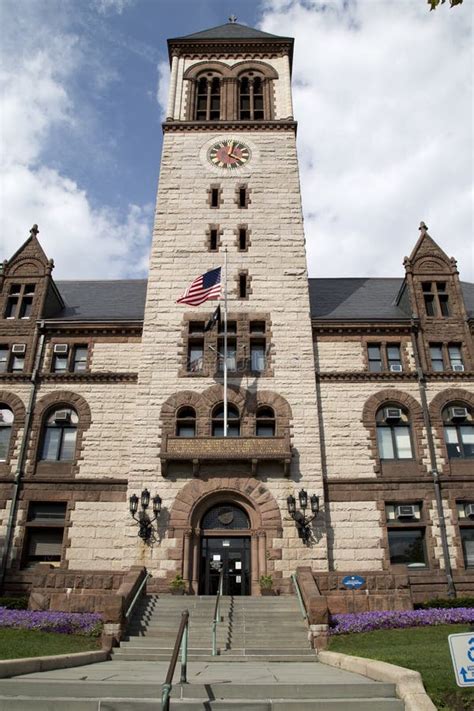 Cambridge City Hall Aerial View Massachusetts Usa Editorial Photography Image Of Council