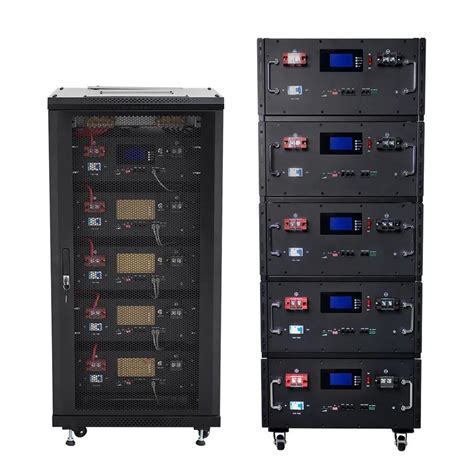 Household 48V 51 2V LiFePO4 Lithium Rack Installation Stacked Battery