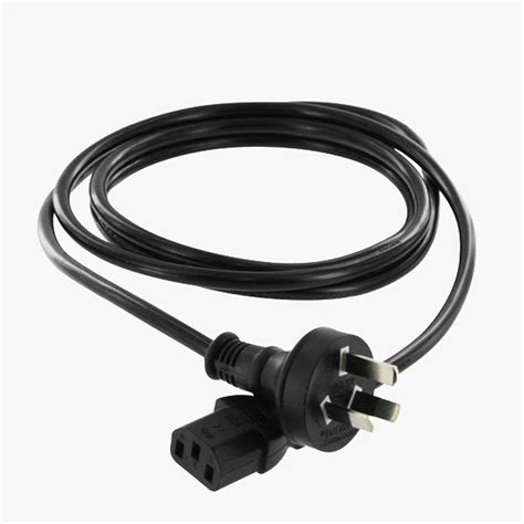 Power Lead Cable Cord Male Ac To Female Iec 2m Au Kettle Plug