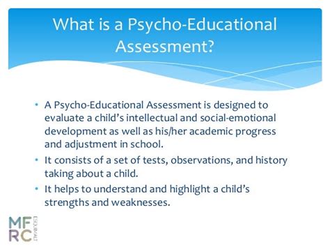 Psycho Educational Assessment