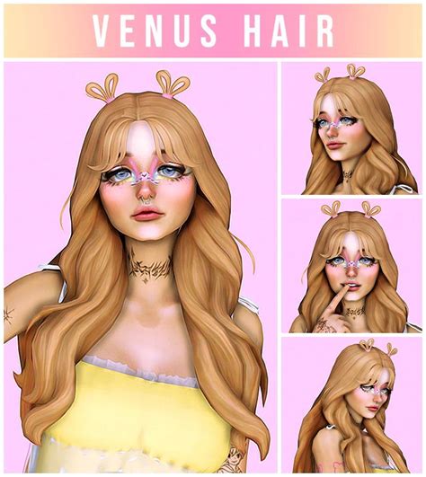 Venus Hair Kamiiri Sims Hair Sims Sims 4