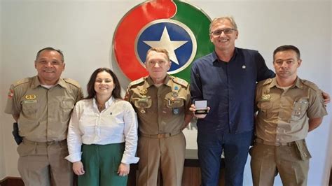 Presidente da Fesporte visita Comando Geral da Polícia Militar de Santa