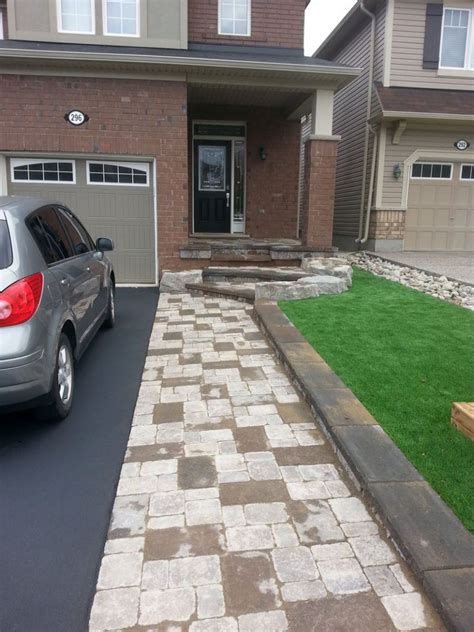 Driveway Extension Photos Concrete And Interlock Driveway Markstone