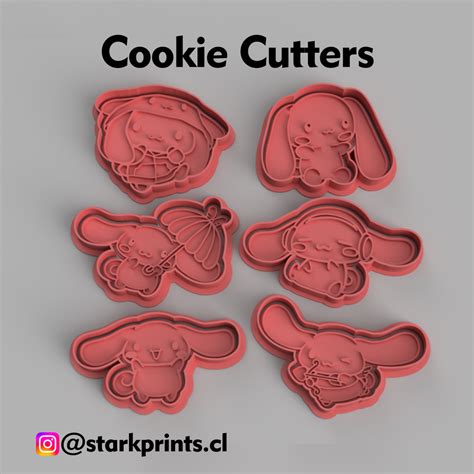 Stl File Set Of Cinnamoroll Cookie Cutters D Printable Model To