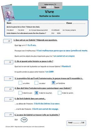 Calam O Fiches Rallye Lecture Corrig Es Vivre Niveaux