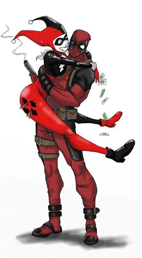 Harley Deadpool Harley Quinn Art Joker Y Harley Quinn Harley Quinn Drawing Art Deadpool