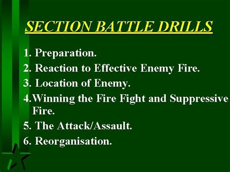 Section Battle Drills For The Quick Attack Section