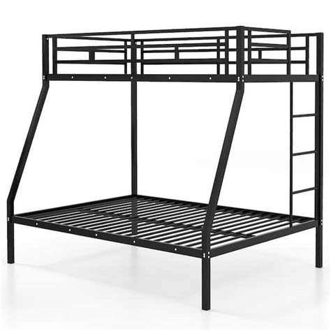 Have A Question About Costway Black Twin Over Full Metal Bunk Bed Frame With Ladder Space Saving