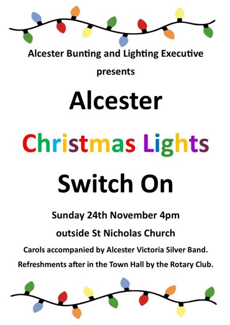 Christmas Lights Switch On What S On In Alcester