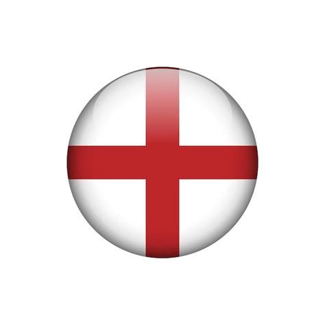 Premium Vector | England flag circle button vector template