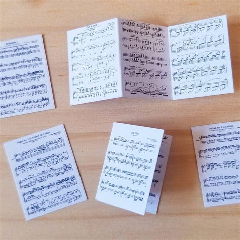 Dollhouse Sheet Music Classical Piano Music In Miniature Dollhouse