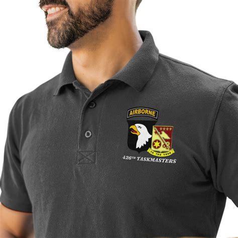 101st Airborne Division Polo 426th Taskmasters Shirt 101st Custom Polo Shirt 101st Airborne