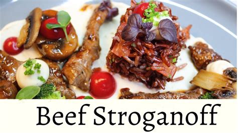 Beef Stroganoff Plating And Servingoption Youtube