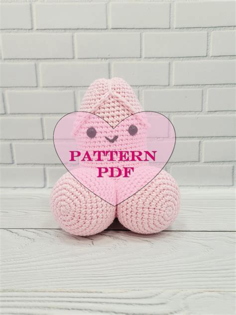 Amigurumi Pink Dick Knit Cute Penis Sex Education Etsy