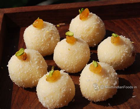 Coconut Ladoo With Sweet Condensed Milk How To Make Step By Step Photos