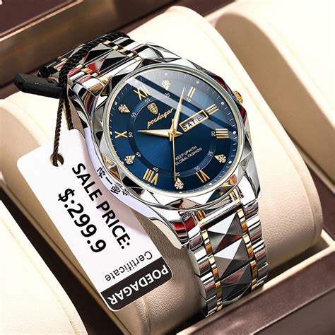 With Box Original Luxury Men S Watch Waterproof Luminous