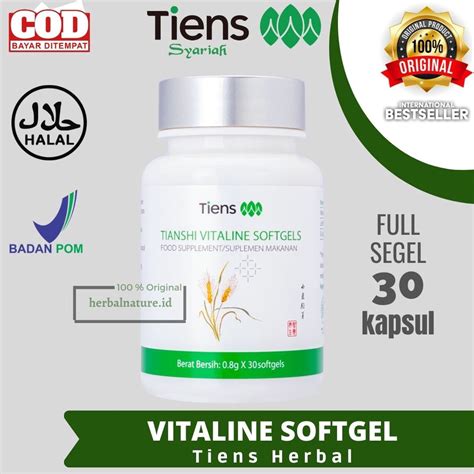 Jual Pemutih Seluruh Tubuh Ampuh Terbaik Vitaline Softgel Original