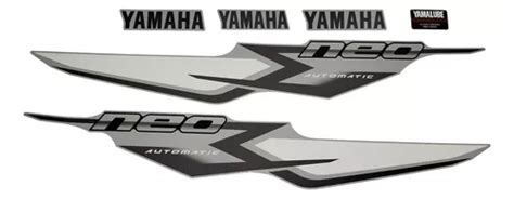 Kit Adesivos Faixa Yamaha Neo 115 2008 Prata Emblema Parcelamento Sem