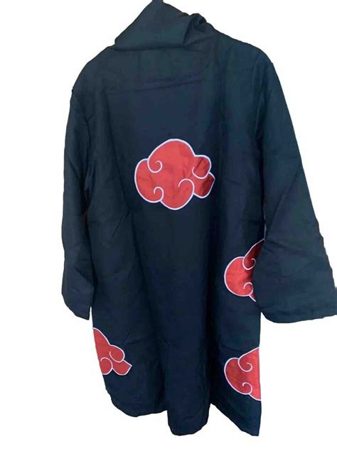 Unisex Youth Or Adult Black Ls Ninja Cloak Akatsuki Costume Sz L Ebay