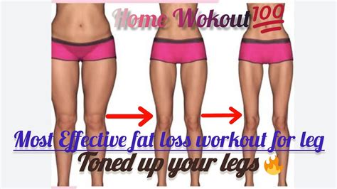 Home Leg Workout Burn Leg Fat And Tone Up Your Leg At Home Leg