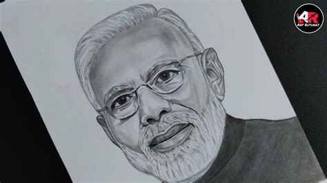 How To Draw Pm Narendra Modi Ji Step By Step Full Sketch Outline