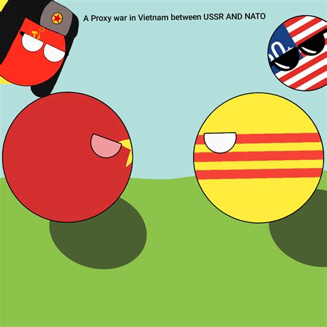 Vietnam War, but it's countryballs by OtisA92688 on DeviantArt