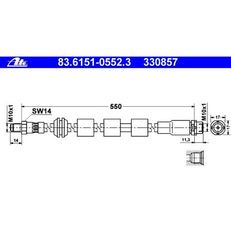 Ate Front Brake Hose Bmw E E E E Car Parts Online Shop