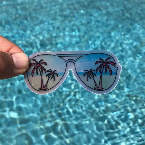 Holographic Sunglass Sticker Sunglasses Sticker Waterproof Etsy