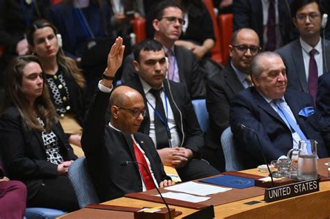 No Conselho De Seguran A Eua Vetam Ades O Plena Da Palestina S Na Es