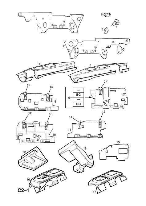 Opel Omega B Dash Panel Insulator Contd Opel Epc Online