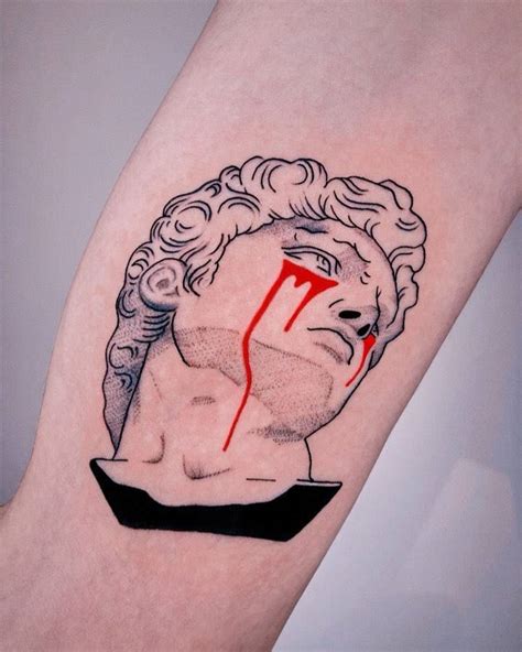 Michelangelo S David Tattoo On The Inner Arm