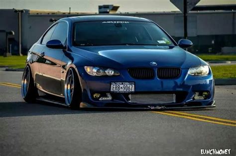 Bmw E M Blue Deep Dish Widebody Slammed Bmw Bmw Cars Bmw