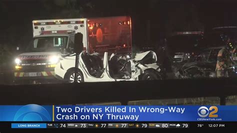 2 Drivers Killed In Wrong Way Crash On New York State Thruway Youtube