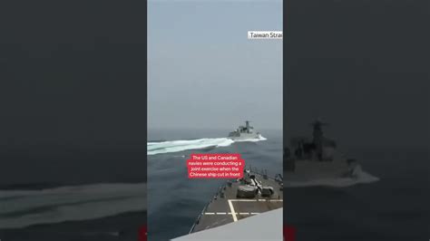 Us Navy Releases Footage Of Near Miss Between Chinese Warship And Us