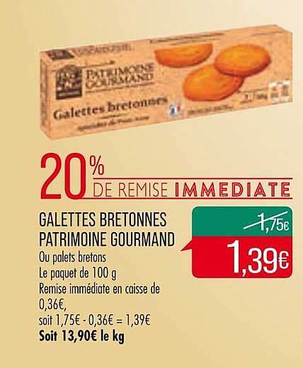 Promo Galettes Bretonnes Patrimoine Gourmand Chez Match Icatalogue Fr