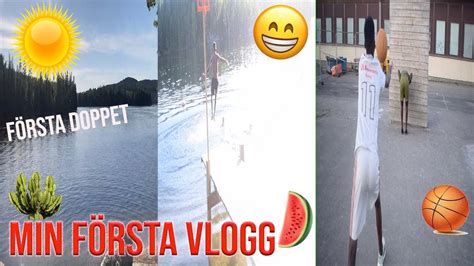 Min FÖrsta Vlogg Badasolabasket Sommar Youtube