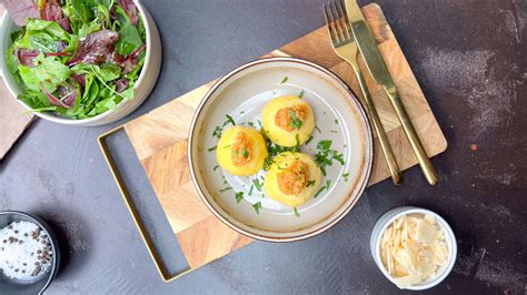 Einfaches Rezept Kartoffel Parmesan Kl Chen Aus Drei Zutaten