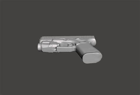 Archivo Stl Molde 3d De Pistola Glock 19 Gen 5 Con Streamlight Tlr 7 Tamaño Real 🔫 ・diseño