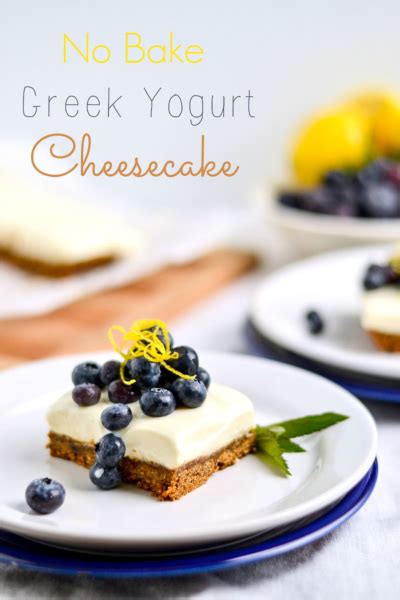 No Bake Greek Yogurt Cheesecake Without Gelatin