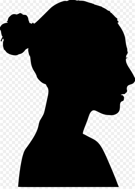 Woman Silhouette Female Clip Art Side Profile Png Download 666774