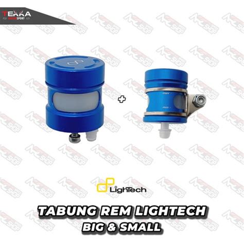 Jual Tabung Minyak Rem Lightech Big Small CNC Original BLUE Paket