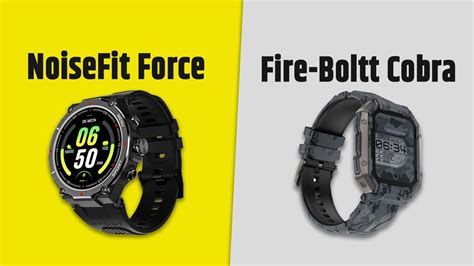 NoiseFIt Force VS Fire Boltt Cobra Full Comparison YouTube